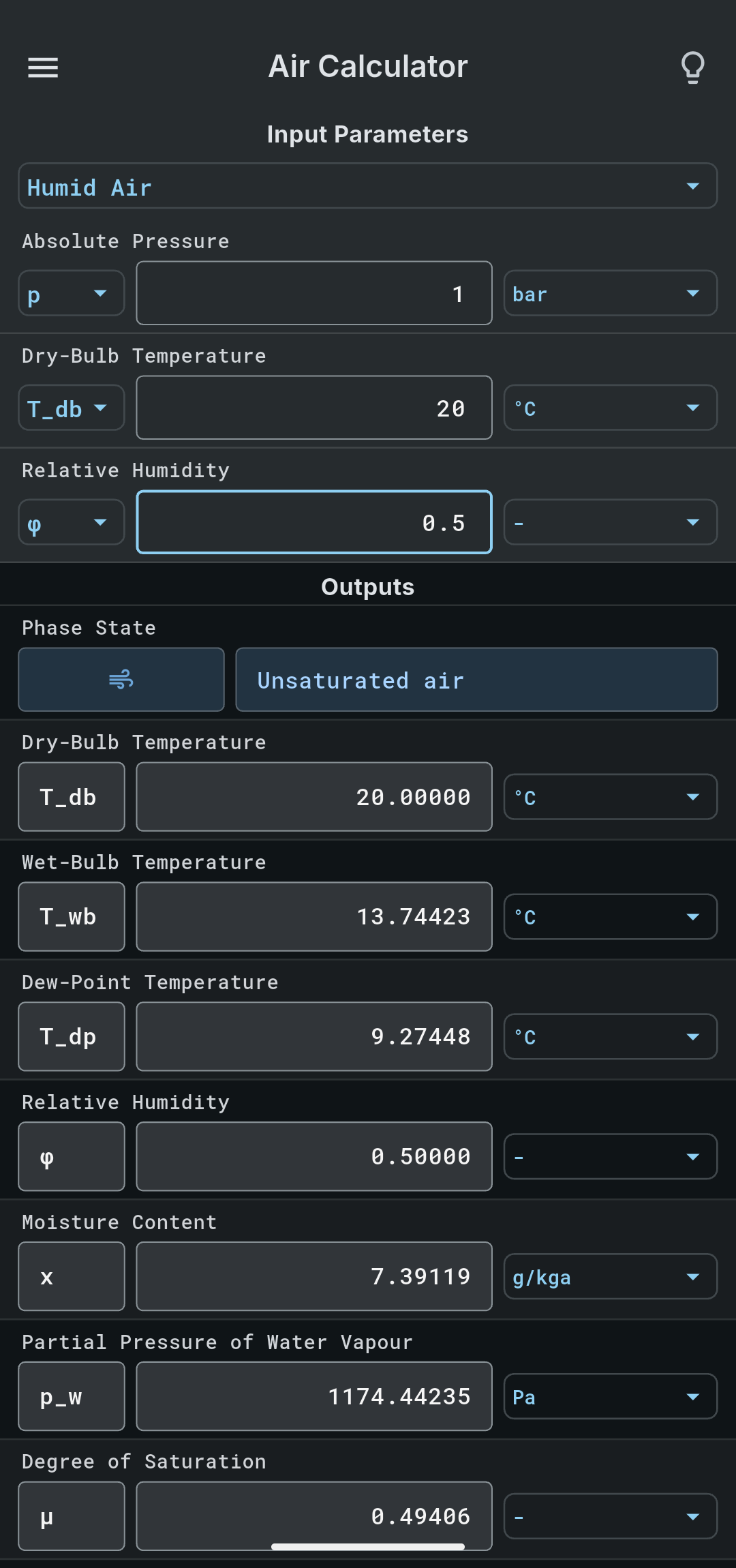 Air Calculator